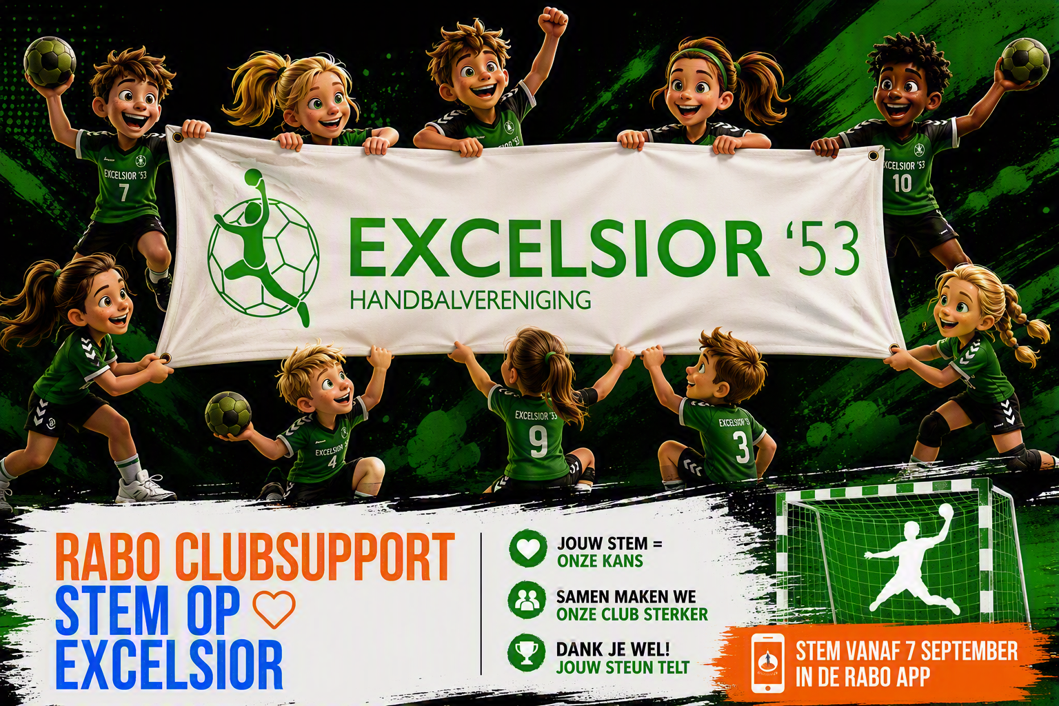 Help HV Excelsior '53 groeien met jouw stem!