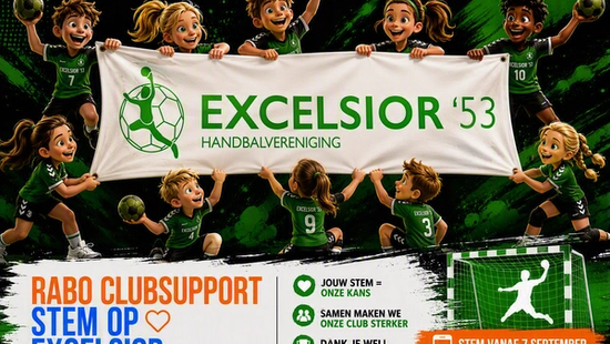 Help HV Excelsior '53 groeien met jouw stem!
