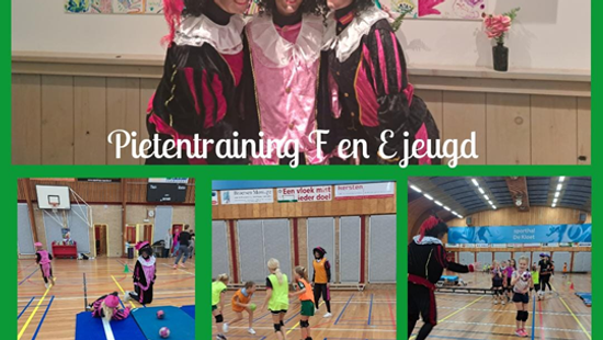 Pietentraining F en E jeugd!