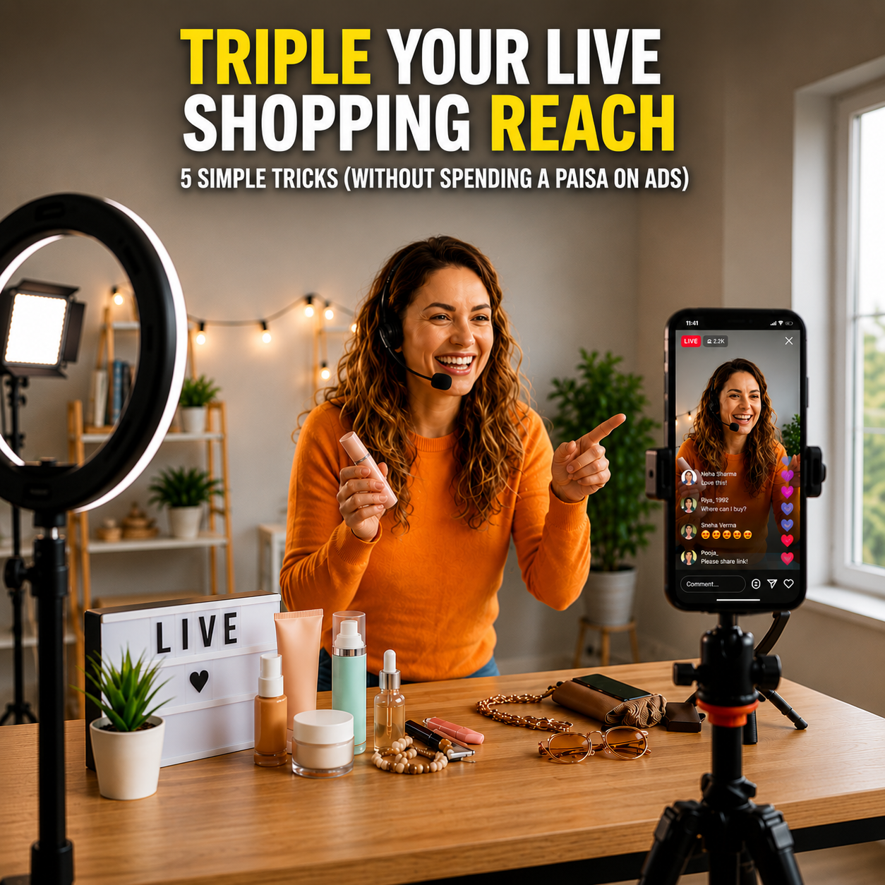 5 Simple Tricks to Triple Your Live Shopping Reach