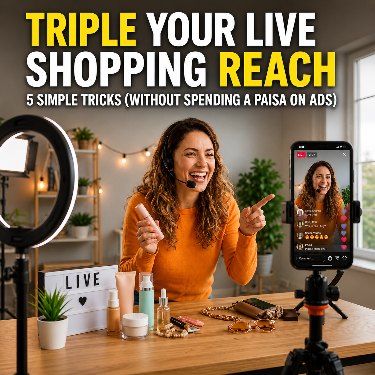 5 Simple Tricks to Triple Your Live Shopping Reach