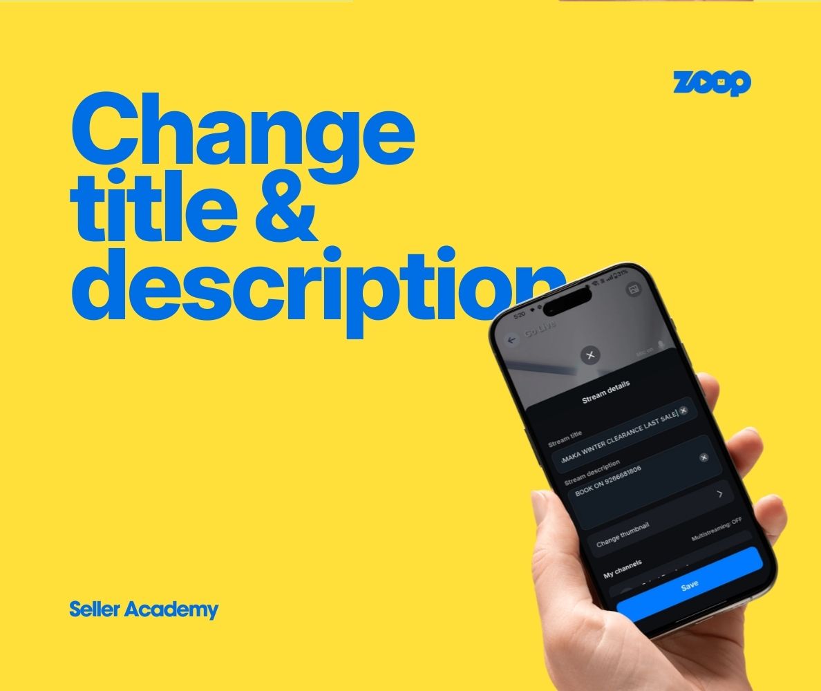 How to change title and description