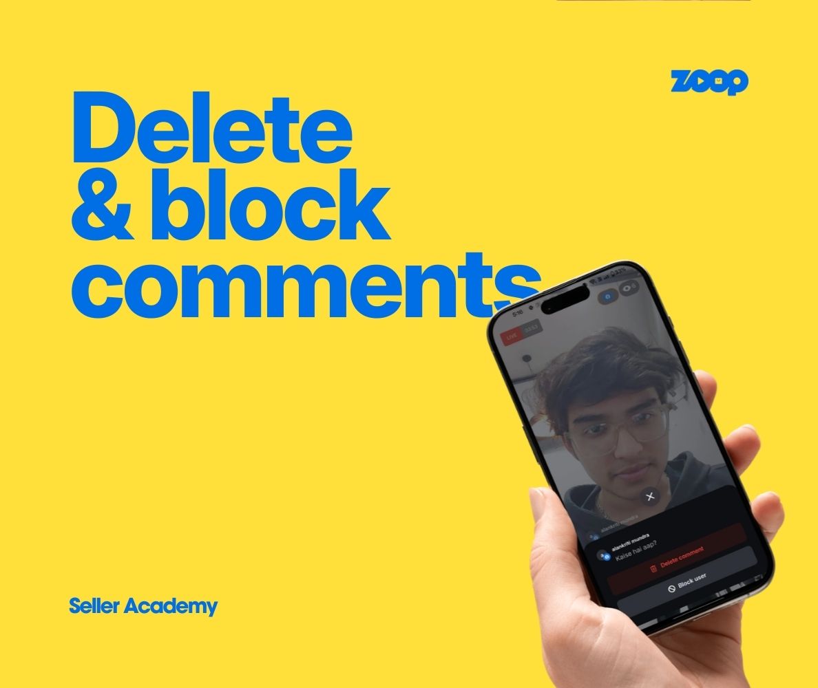 How to delete and block a comment