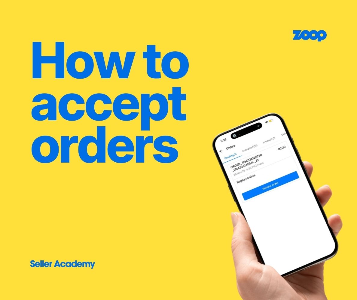 How to accept orders