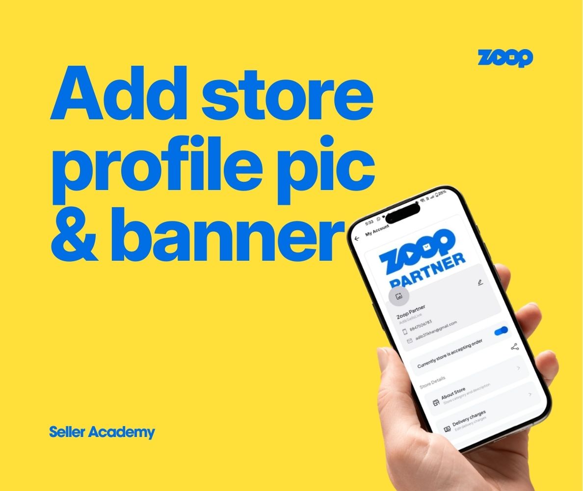 Applying Profile and banner to your store