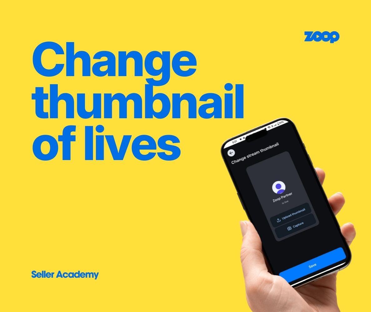 Change thumbnail of your streams