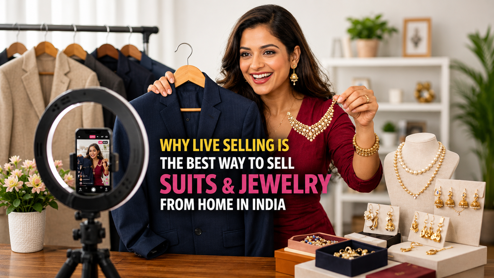 Live Commerce for Suits and Jewellery: Social Selling in India