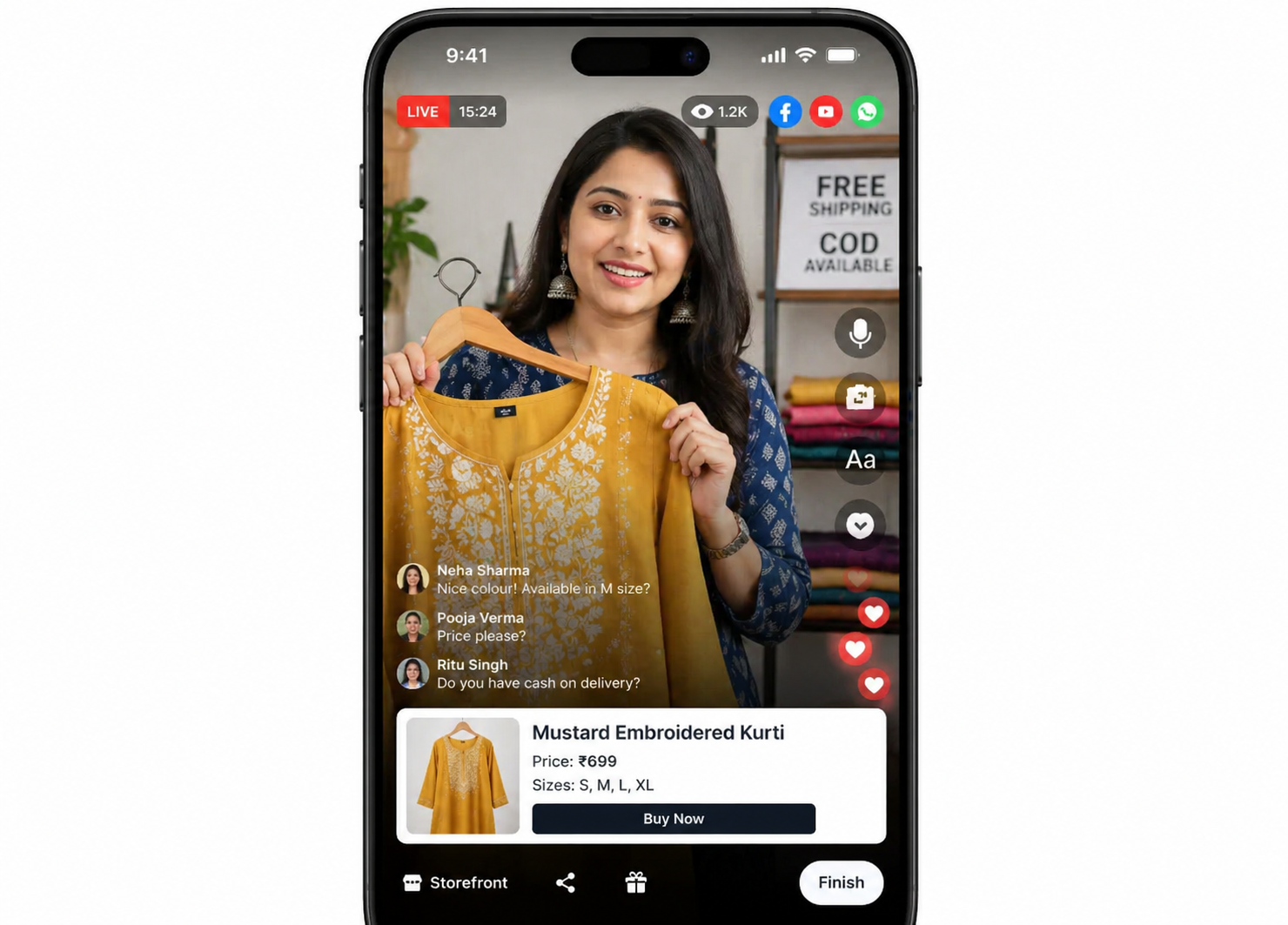 Live Selling on FB
