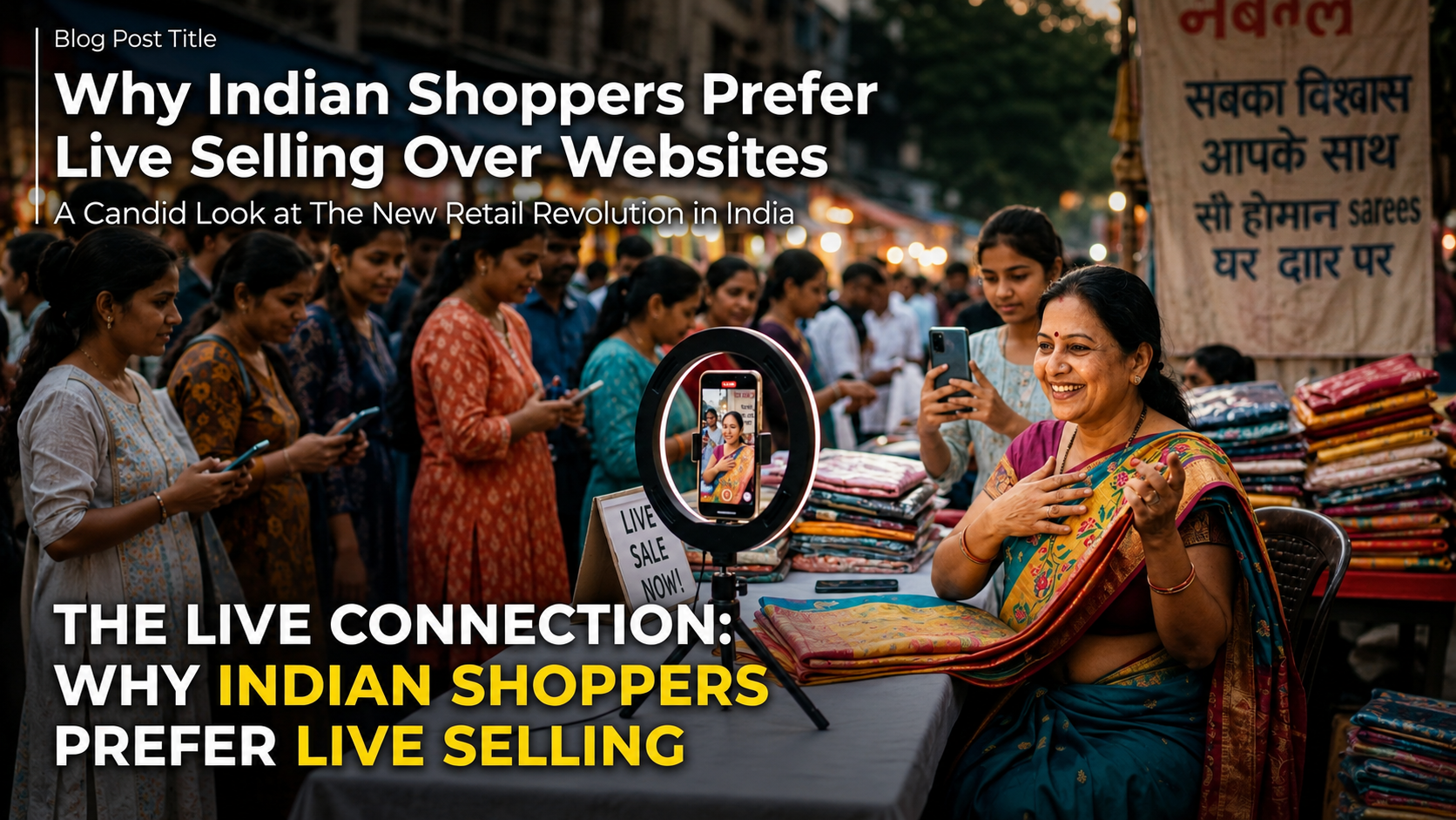 Why Indian Shoppers Prefer Live Selling Over Websites