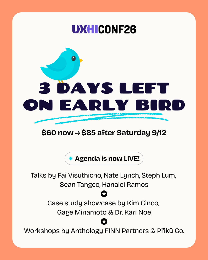 UXHI Conference Instagram post