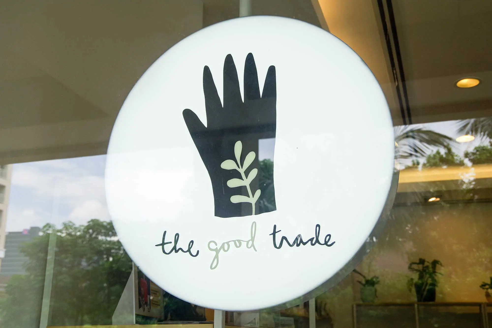 The Good Trade Pop-Up signage