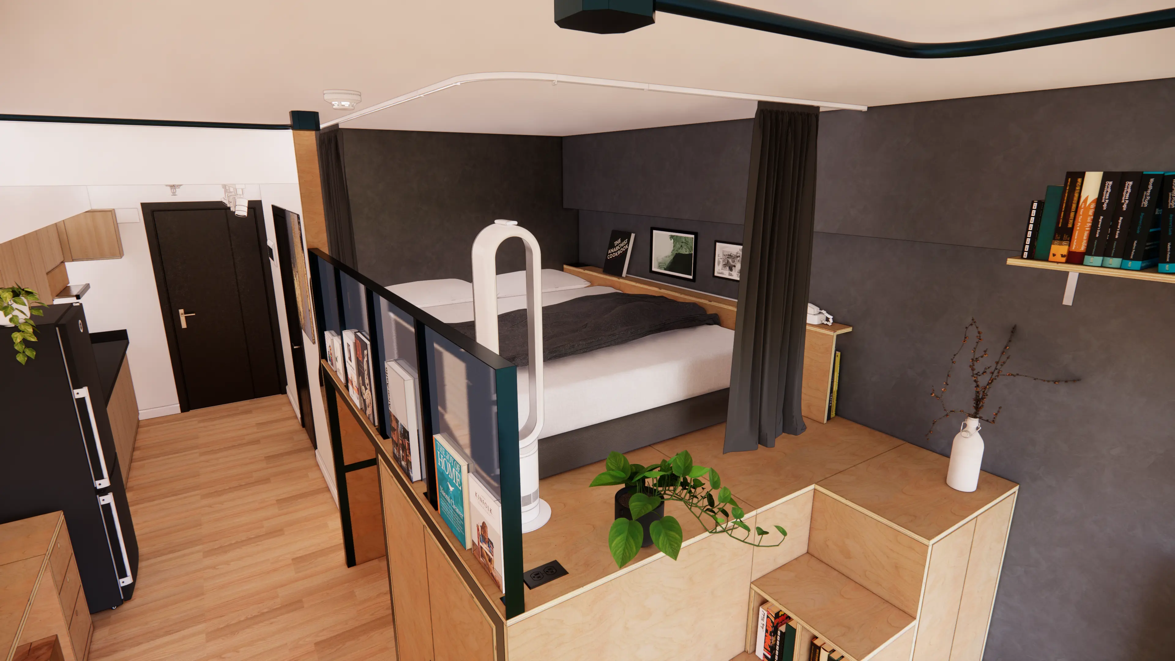 High Park view of bedroom area