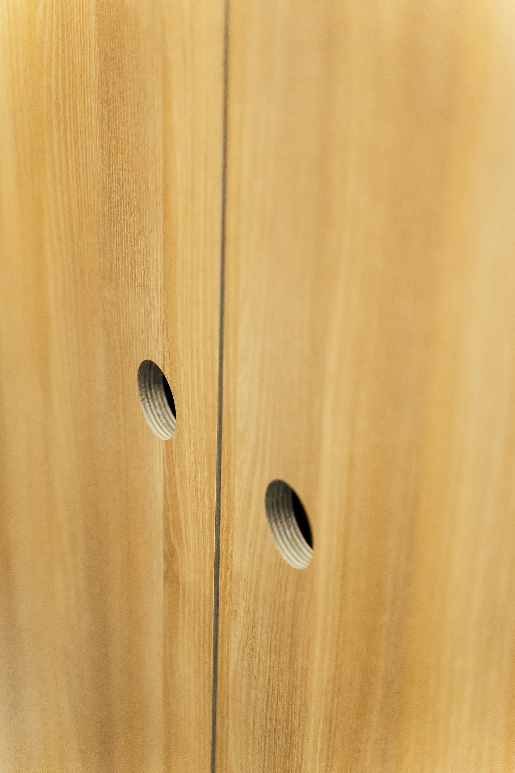everything's fine storage cabinets door handle detail
