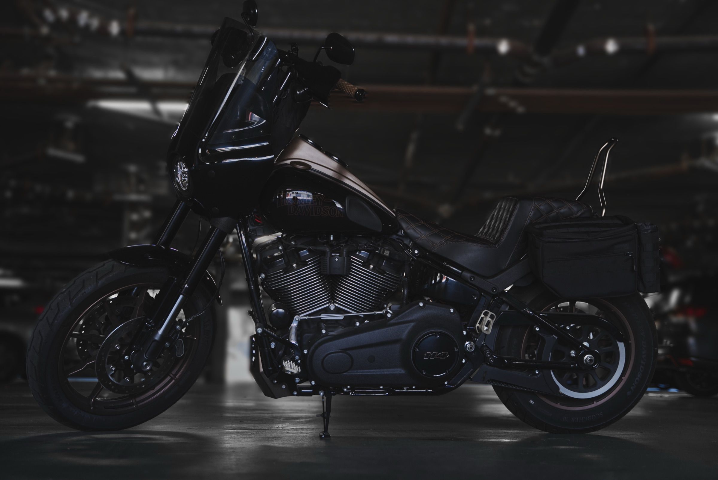 Harley-Davidson: Hero bike side profile garage