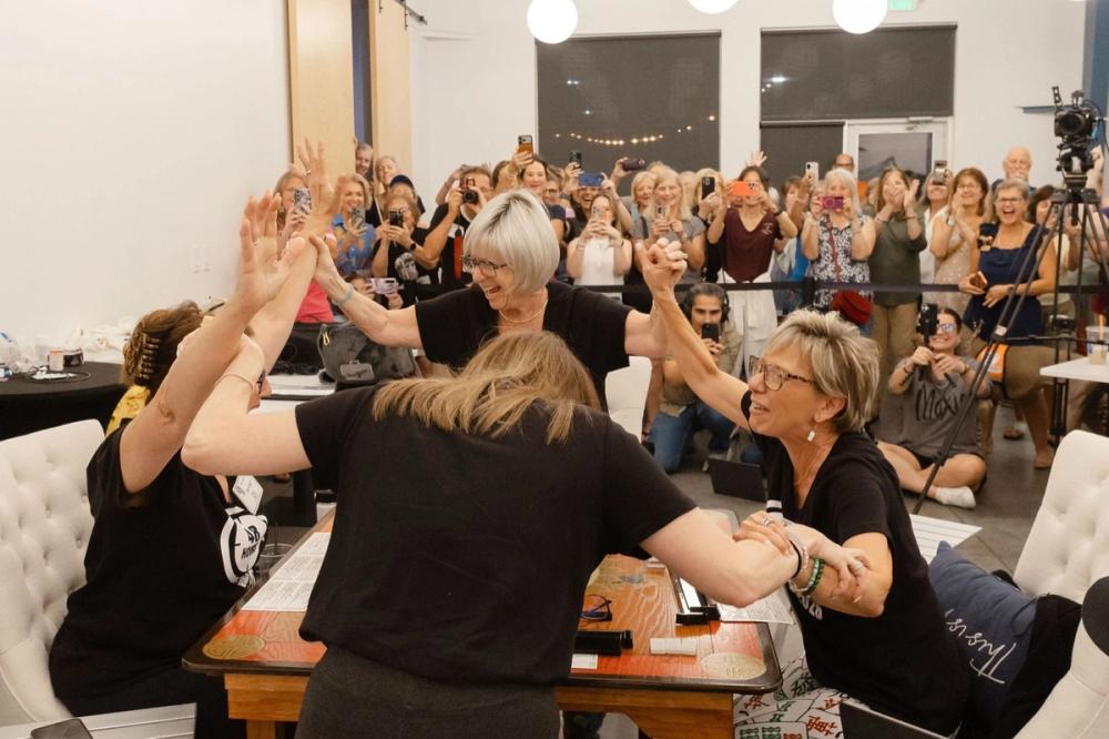 High five at close of the attempt