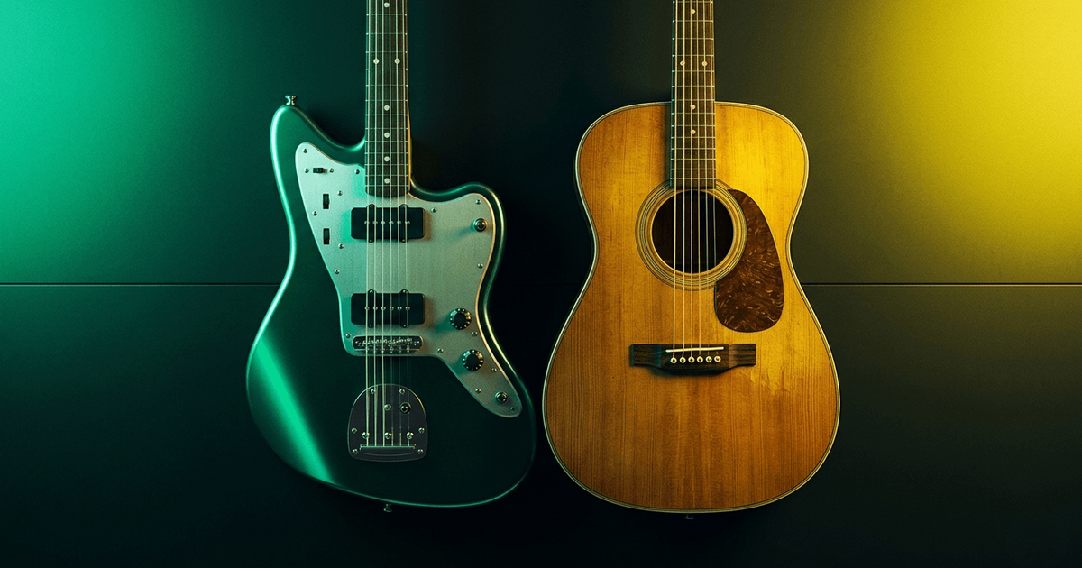 Guitarra acústica vs. eléctrica: ¿cuál es mejor para empezar?