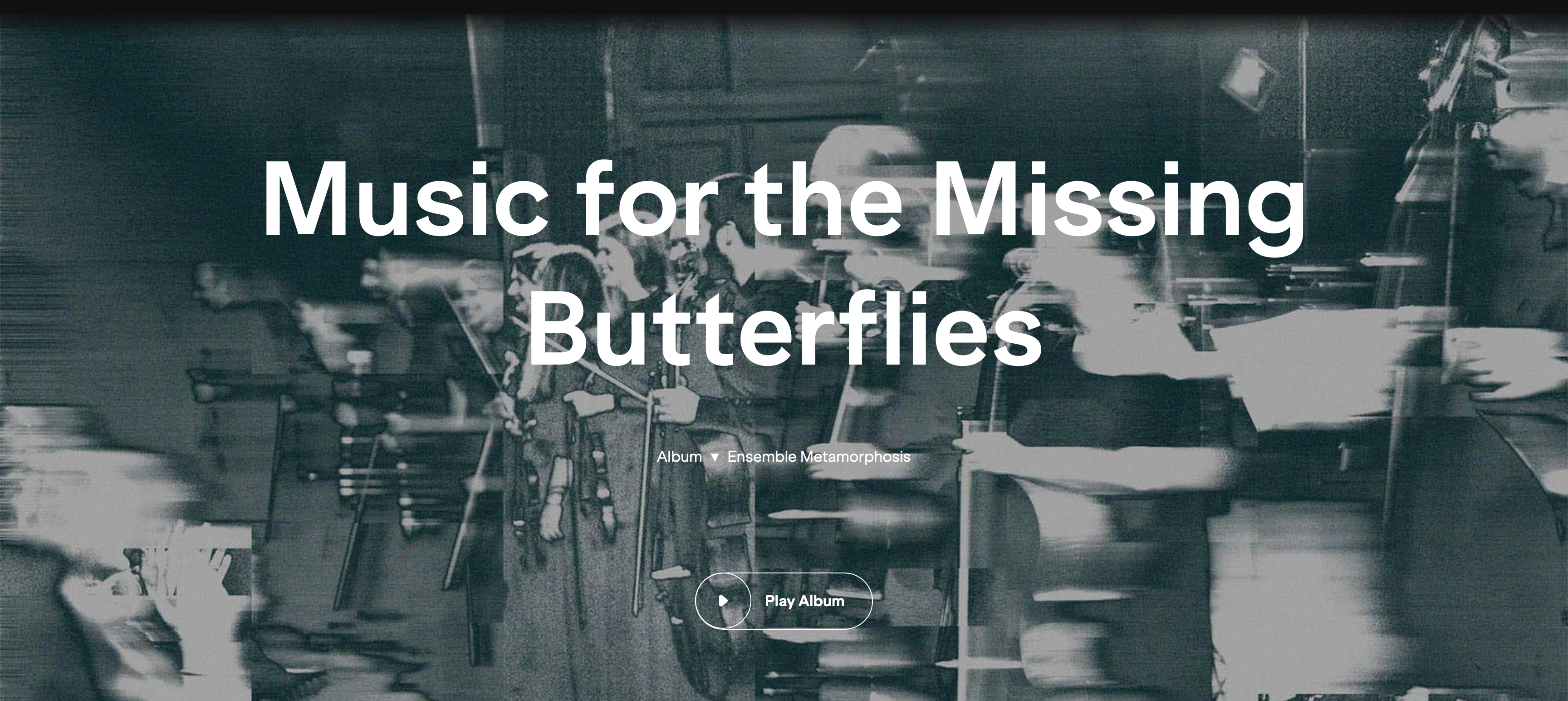Cover art for Music for the Missing Butterflies