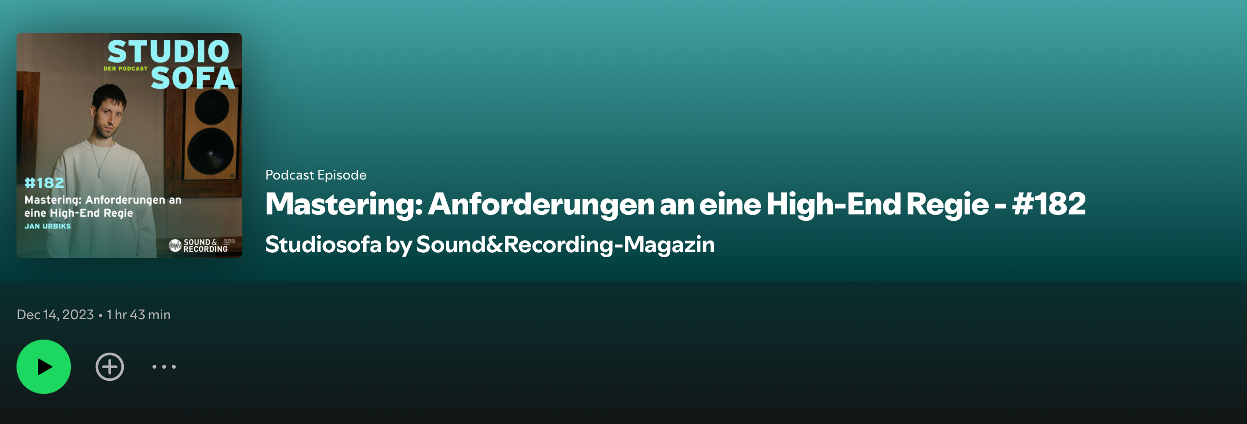 Cover art for Urbiks Music Studio Feature