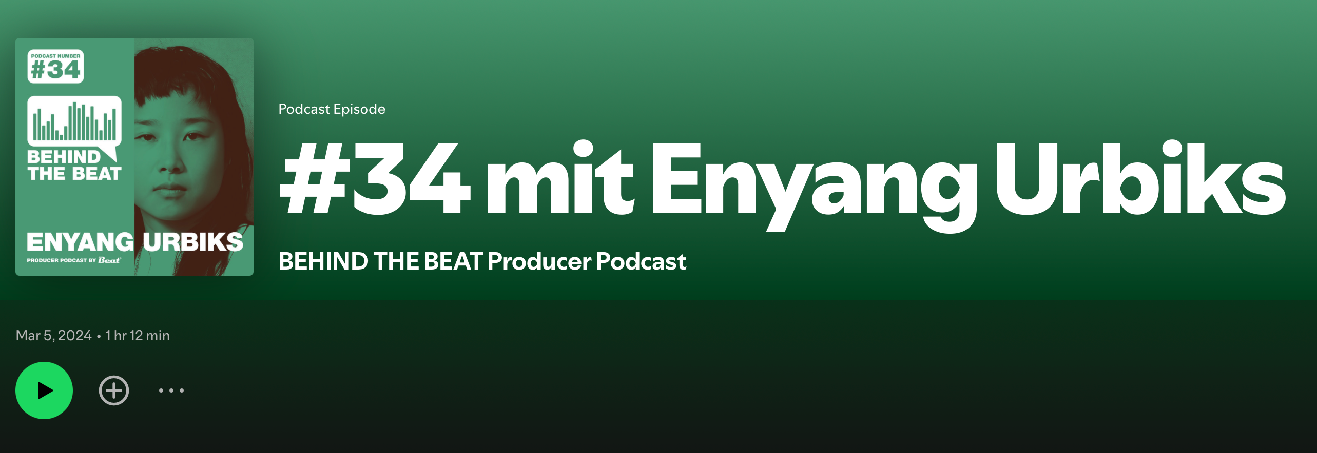 Cover art for Podcast BEAT Magazin #34 mit Enyang Urbiks