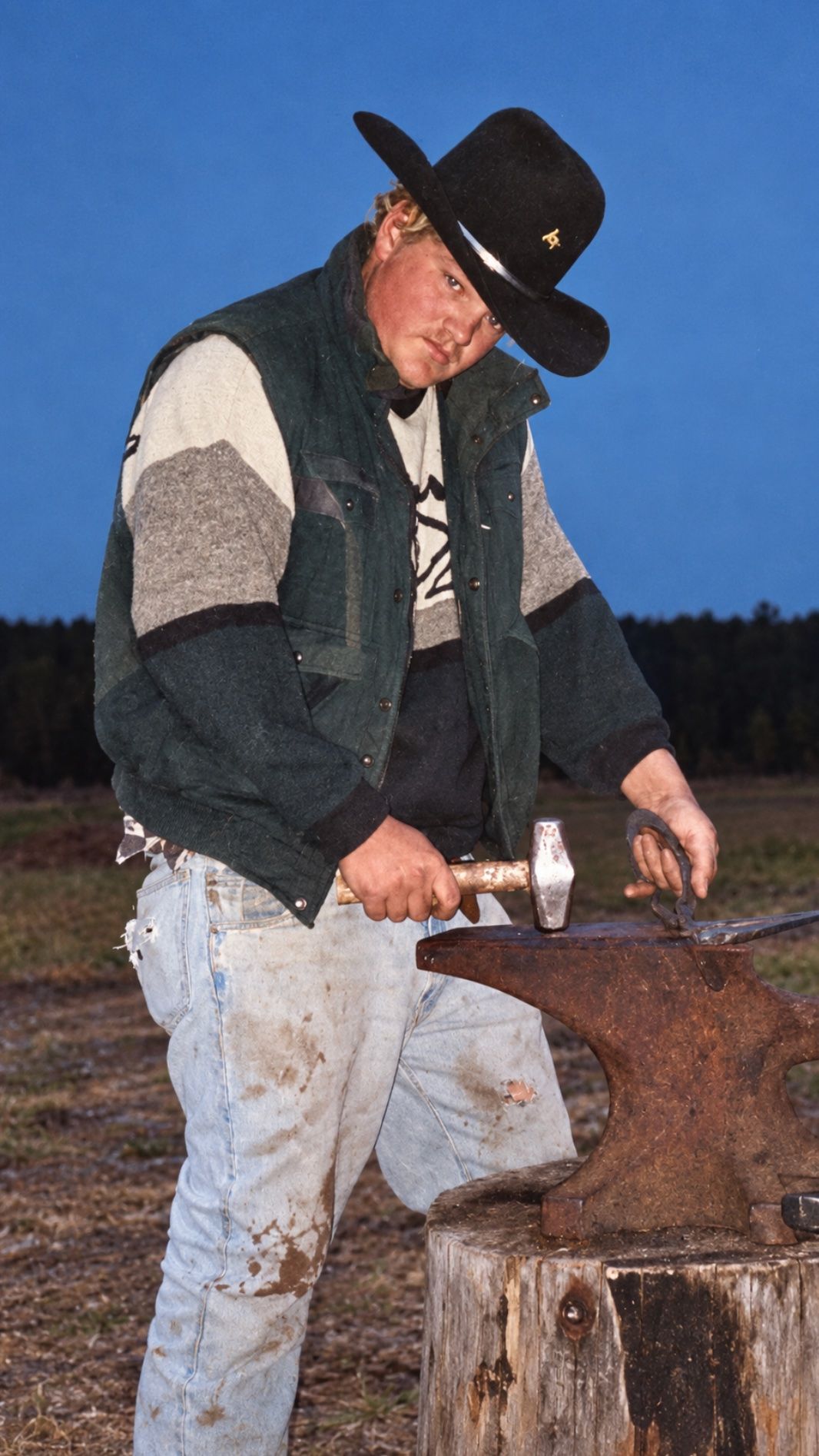 Photograph of me on the ranch