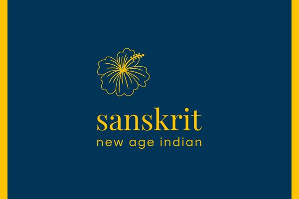 Sanskrit — new age indian logo