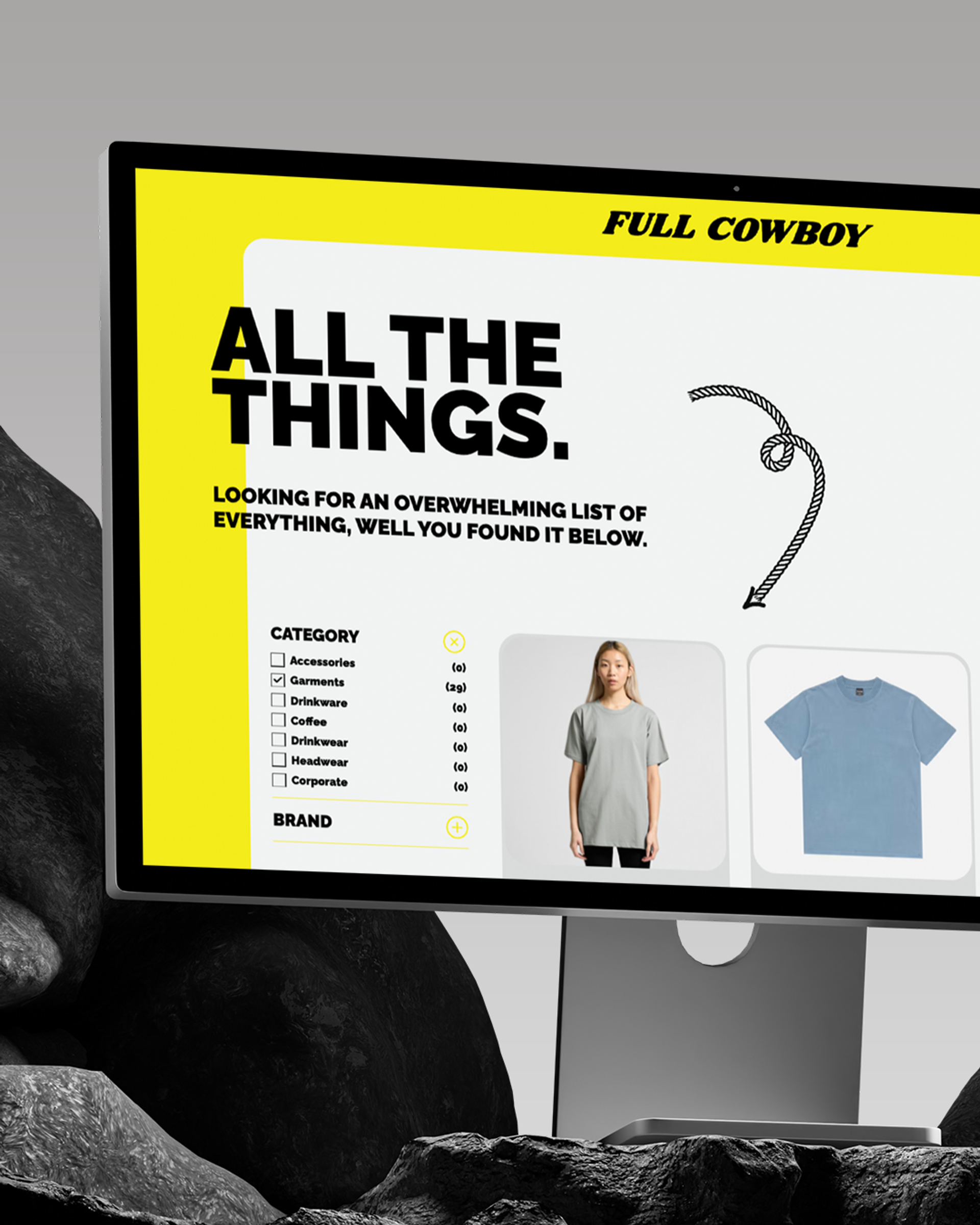 Full Cowboy website on mobile device