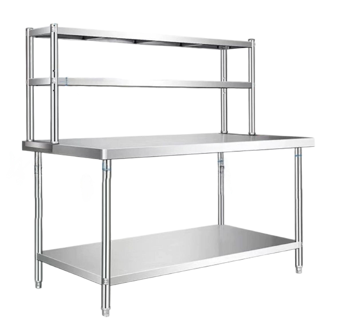 Stainless Steel Work Table With Overshelf