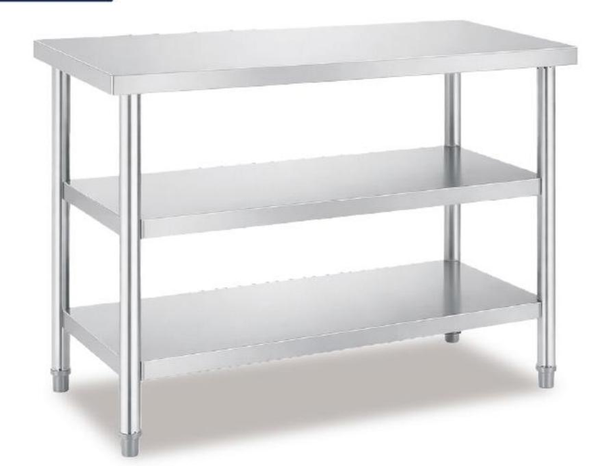 Stainless Steel 3 Tier Commercial Work Table