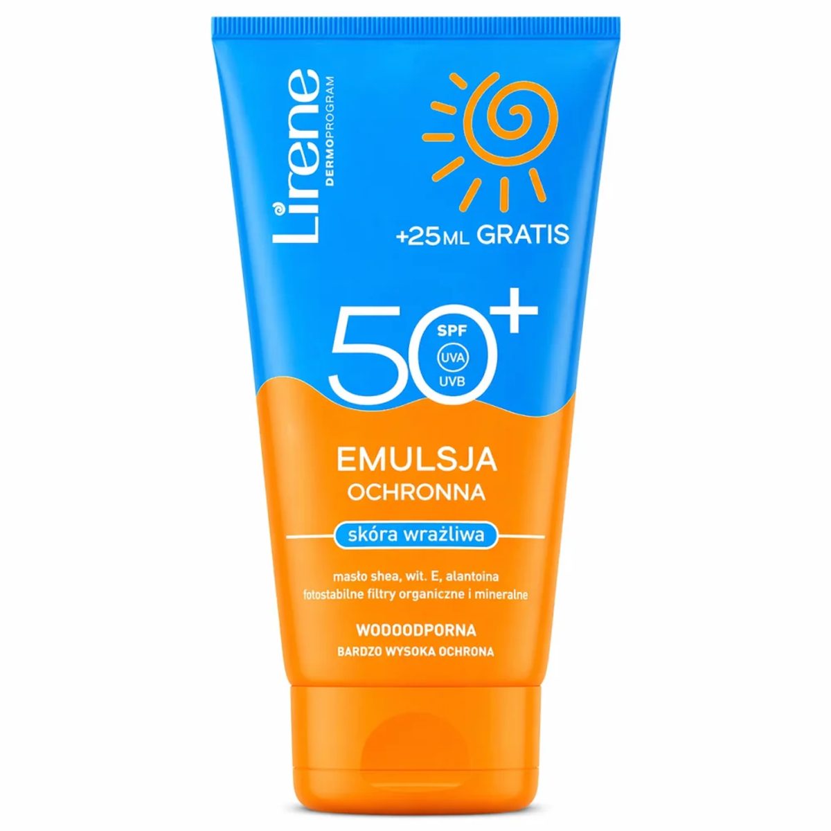 LIRENE EMULSION SPF50+ 175ML CORPS ET VISAGE ENFANTS ET ADULTES