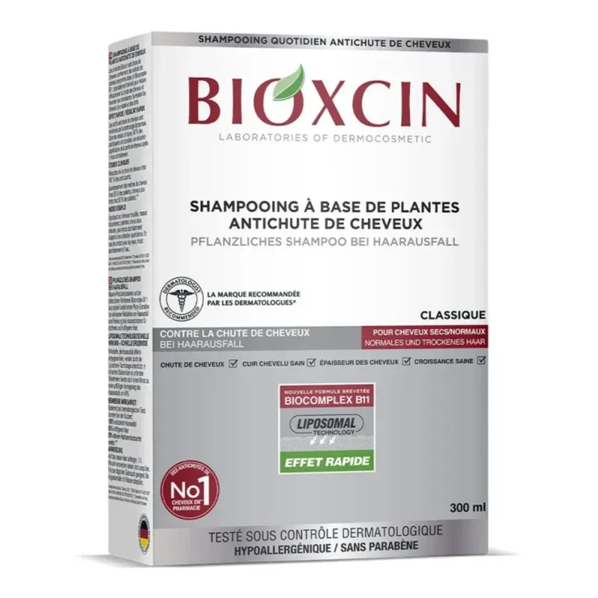 BIOXCIN  Shampooing Anti-Chute Cheveux Secs/Normaux