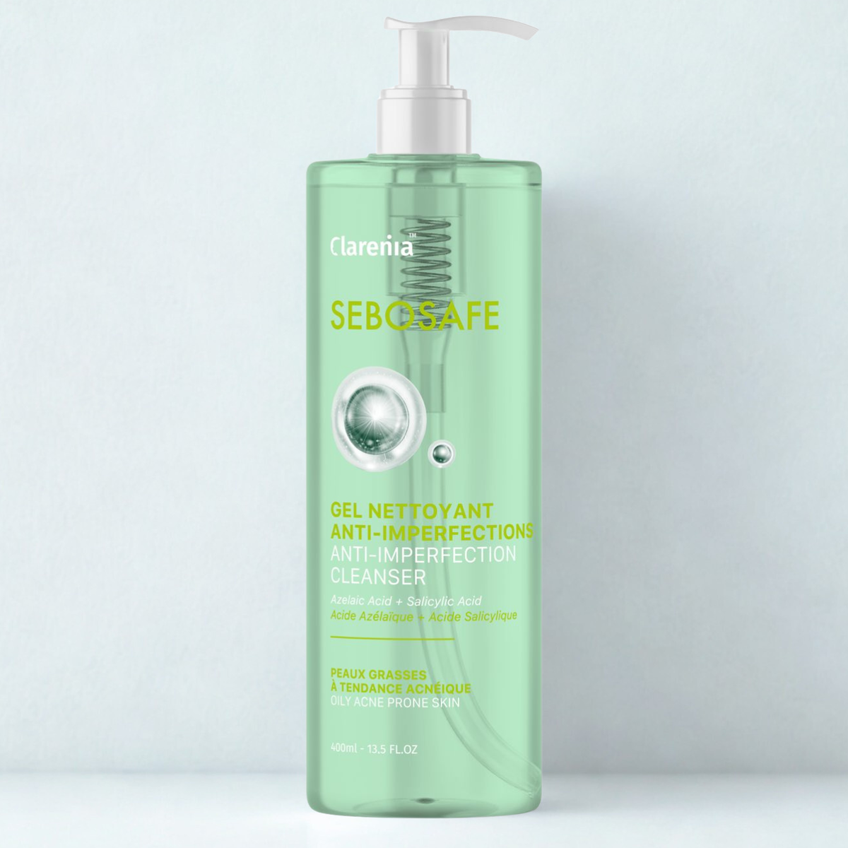 CLARENIA SEBOSAFE GEL NETTOYANT ANTI IMPERFECTIONS 400ML