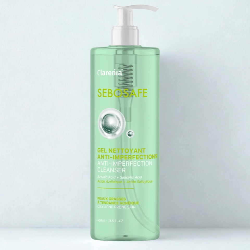 CLARENIA SEBOSAFE GEL NETTOYANT ANTI IMPERFECTIONS 400ML