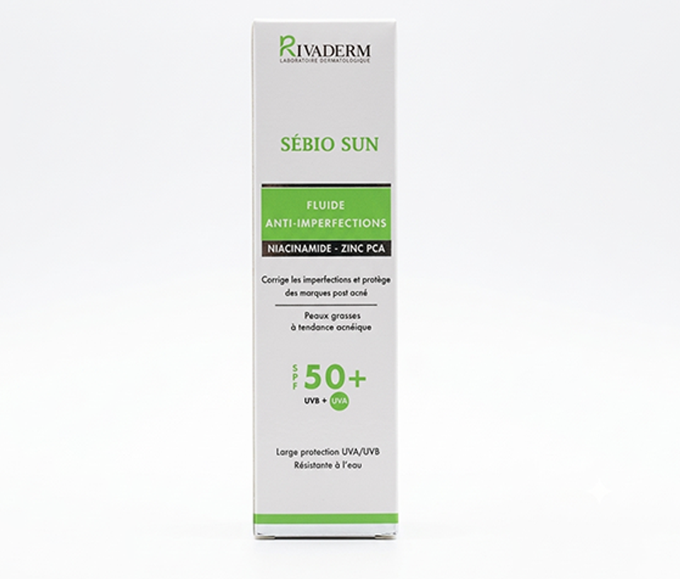 RIVADERM SEBIO SUN FLUIDE ANTI IMPERFECTIONS SPF50+ 50GR