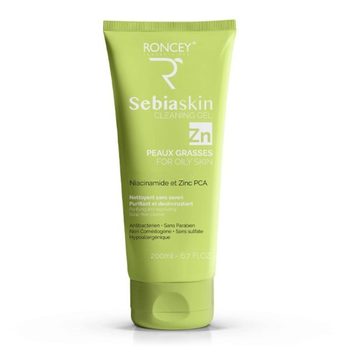 RONCEY SEBIASKIN GEL NETTOYANT PEAUX GRASSES 200ML