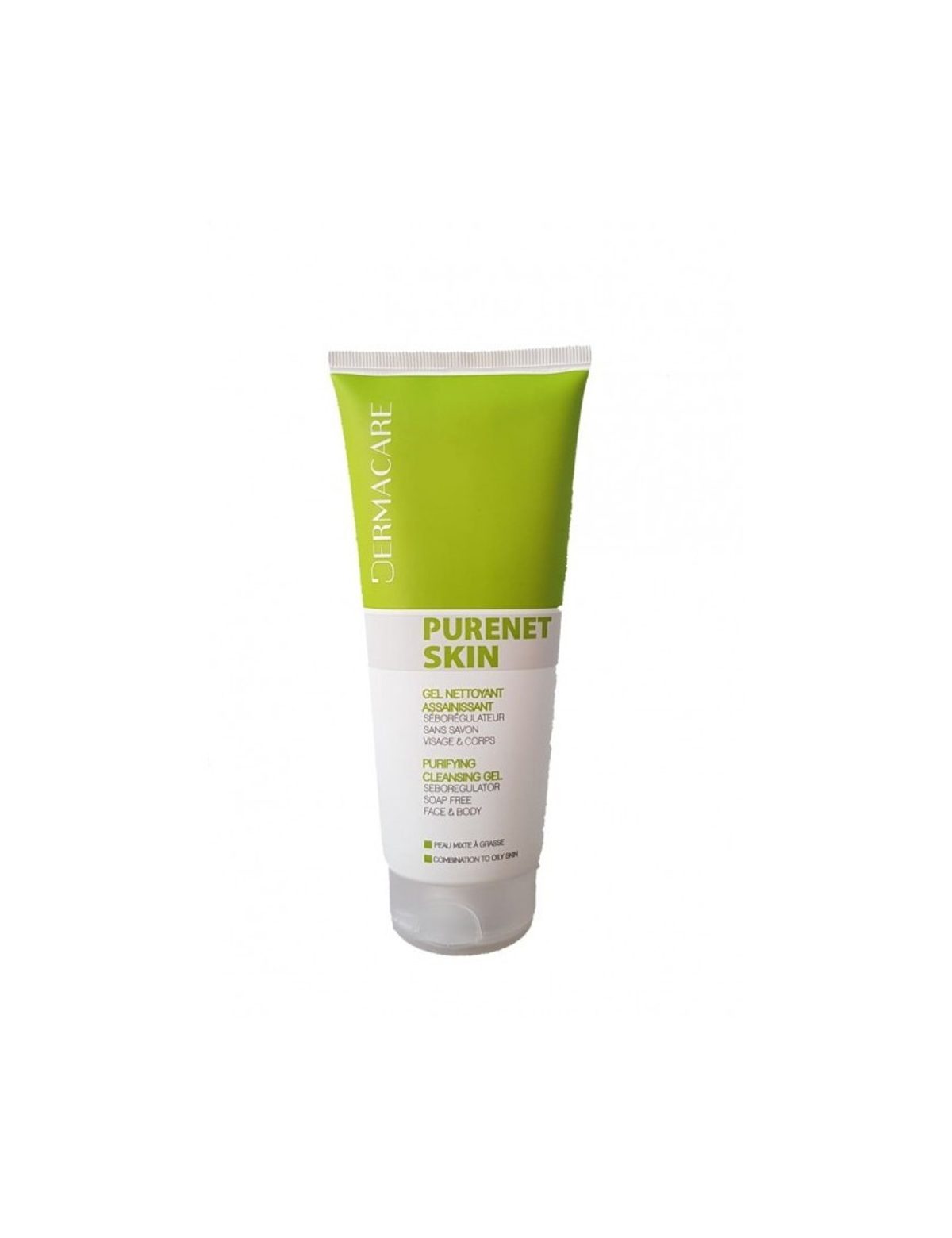 DERMACARE Purenet Skin Gel Nettoyant Assainissant 200 ml