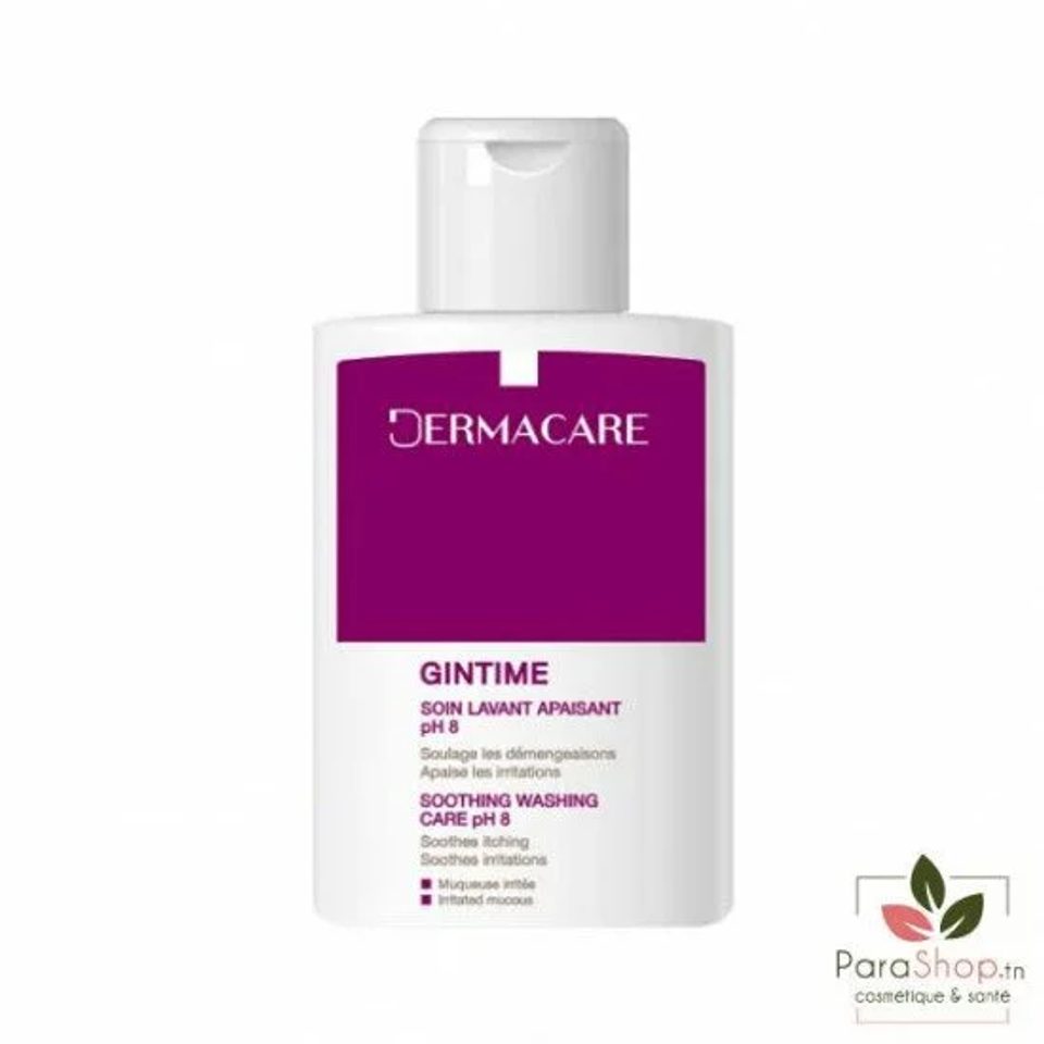 DERMACARE GINTIME Soin Toilette Intime pH 8 100ML