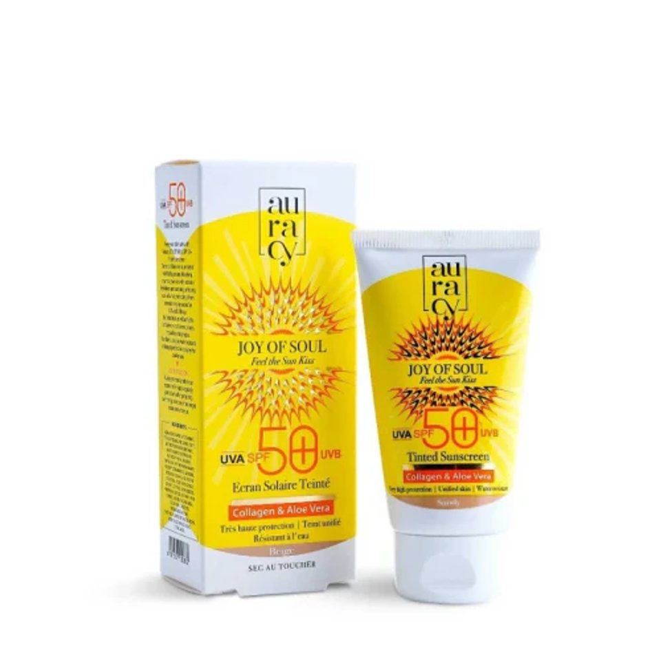 AURACY JOY OF SOUL ECRAN SOLAIRE TEINTE BEIGE SPF 50+ 50GR