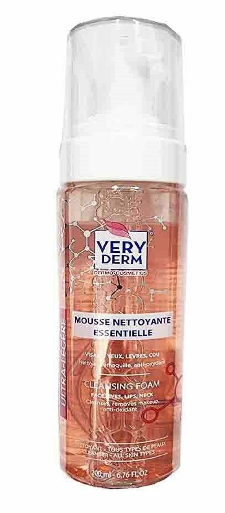 VERY DERM MOUSSE NETTOYANTE ESSENTIELLE 200ML