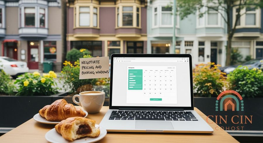 How do I negotiate pricing and booking windows with a co-host in Vancouver? — CinCin YVR CoHost