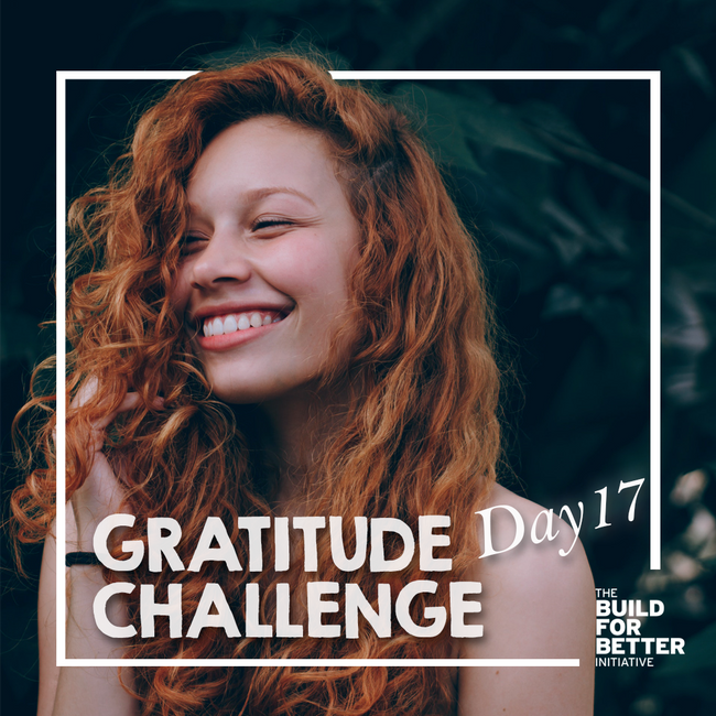 Gratitude Challenge Day 17