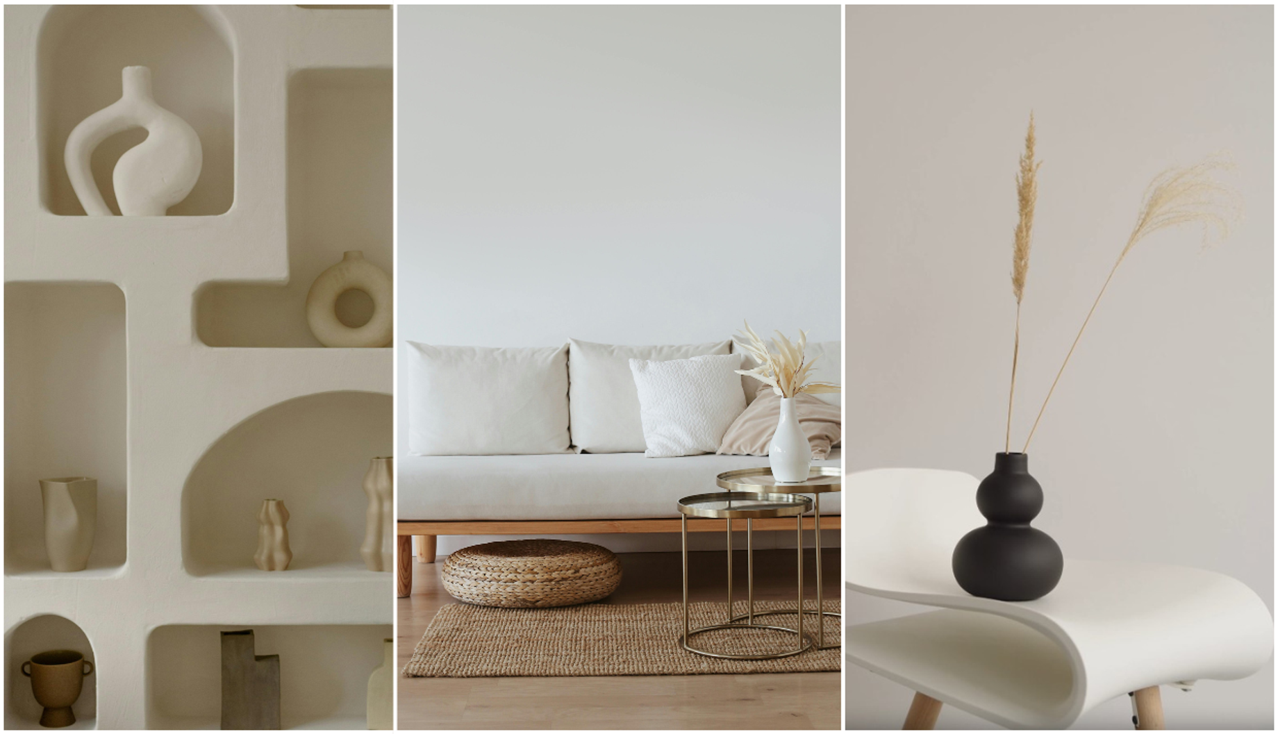 White home decor and furniture 