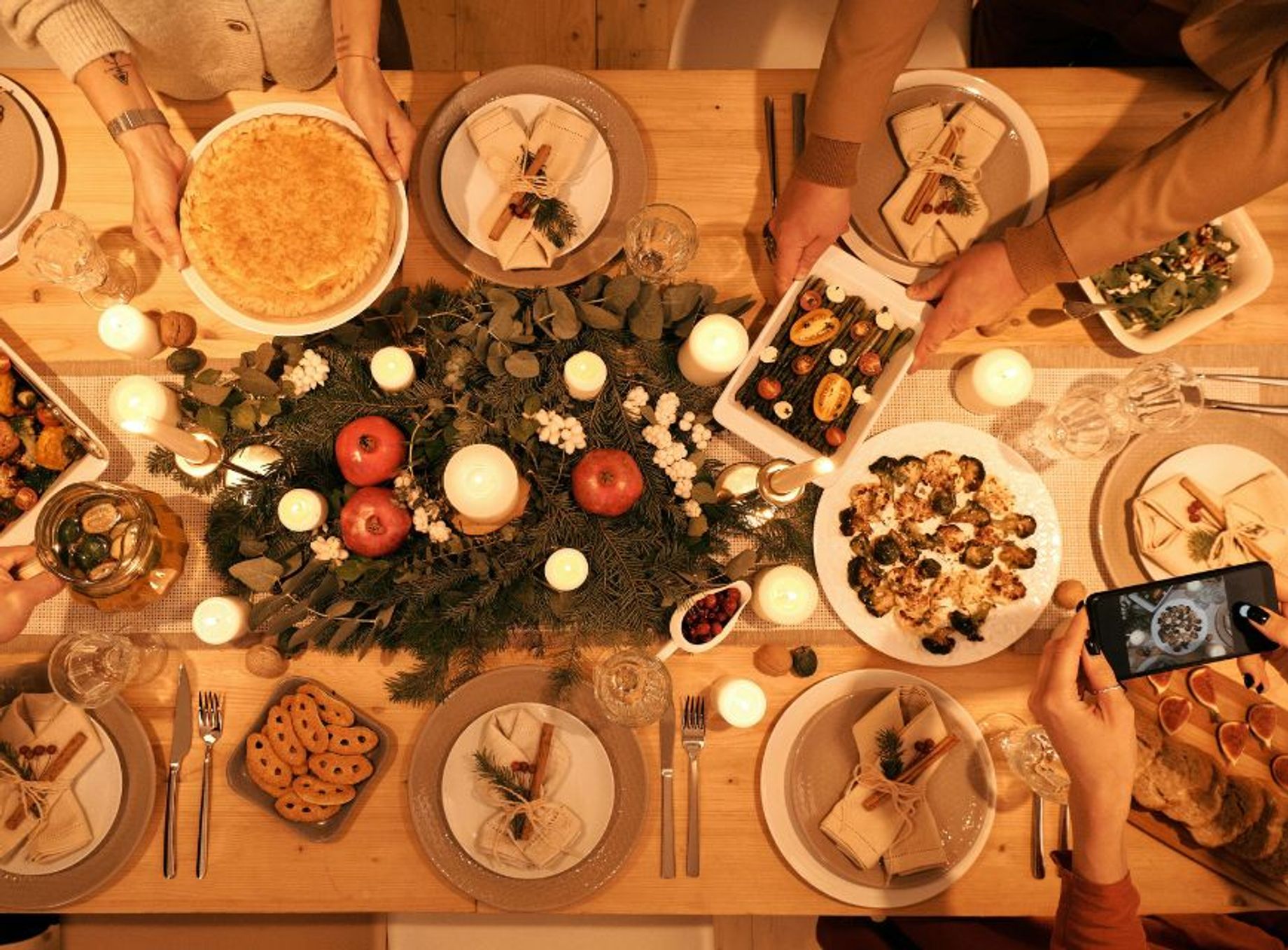 Table with dishes