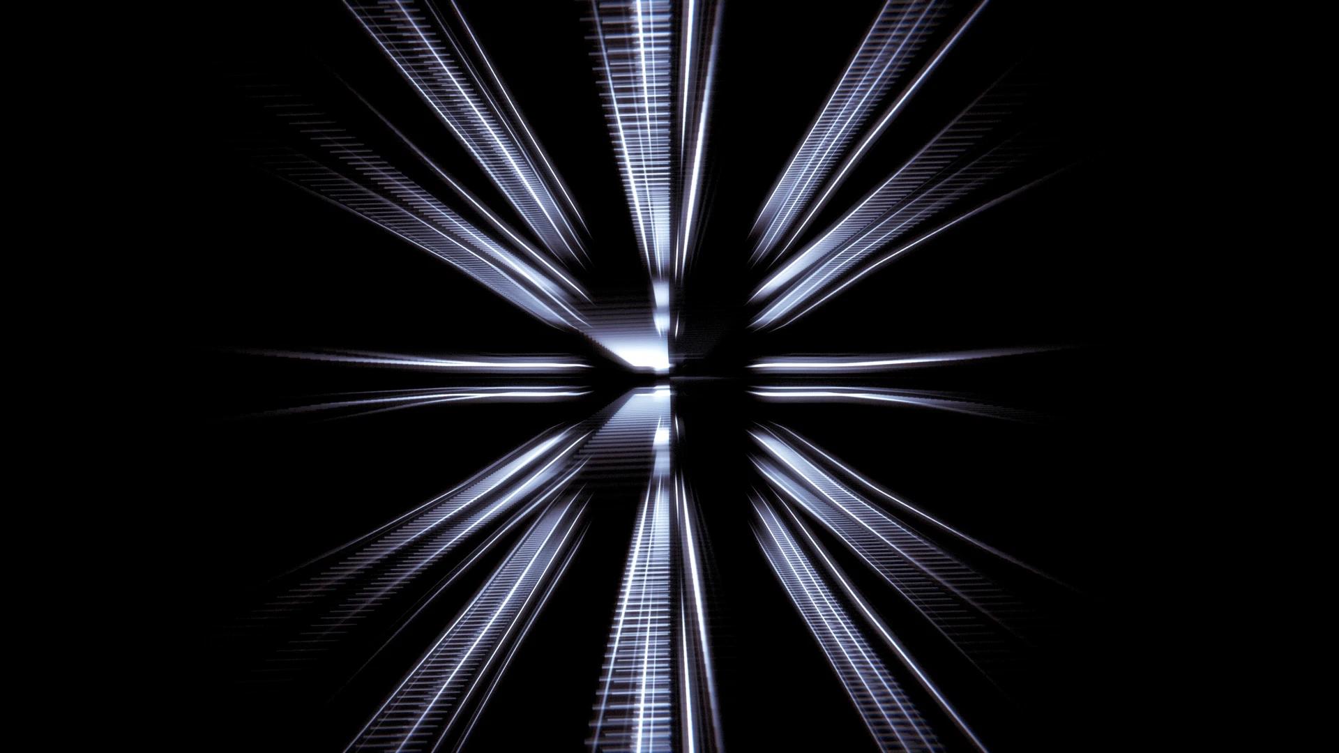 Blue lines pointing toward the middle