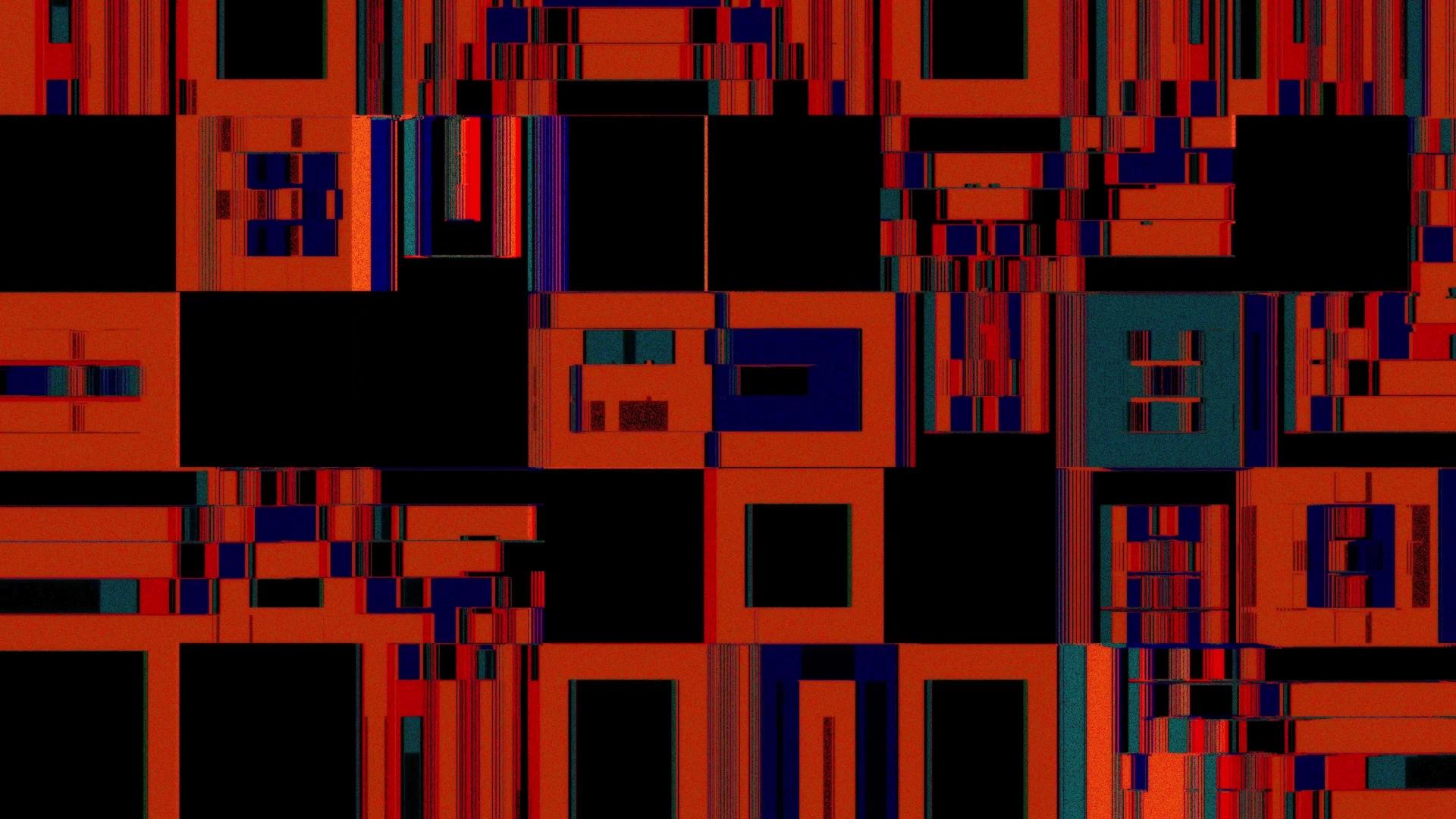 Dark red and black squares