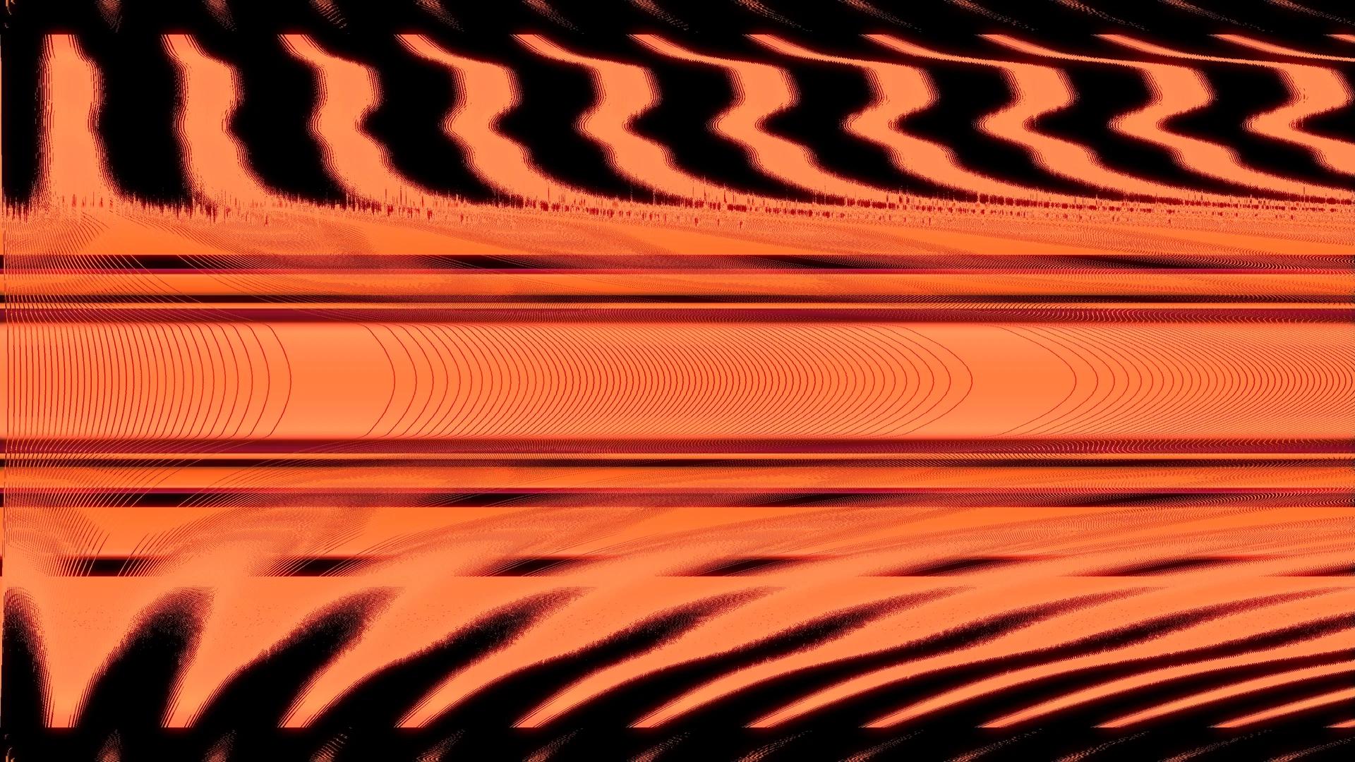 Horizontal orange pattern stretched across the screen