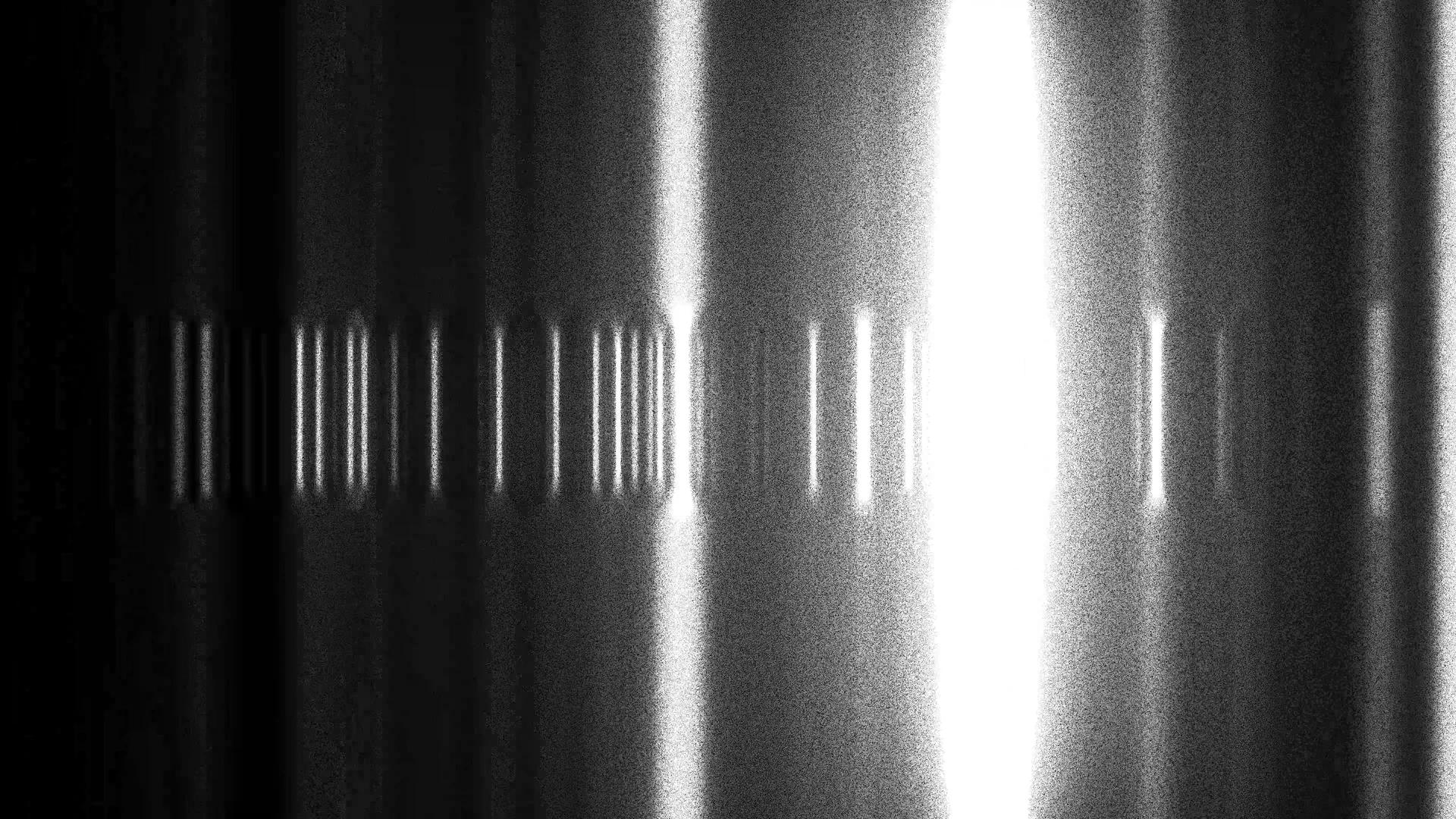 Vertical black, white and grey lines with a grainy texture