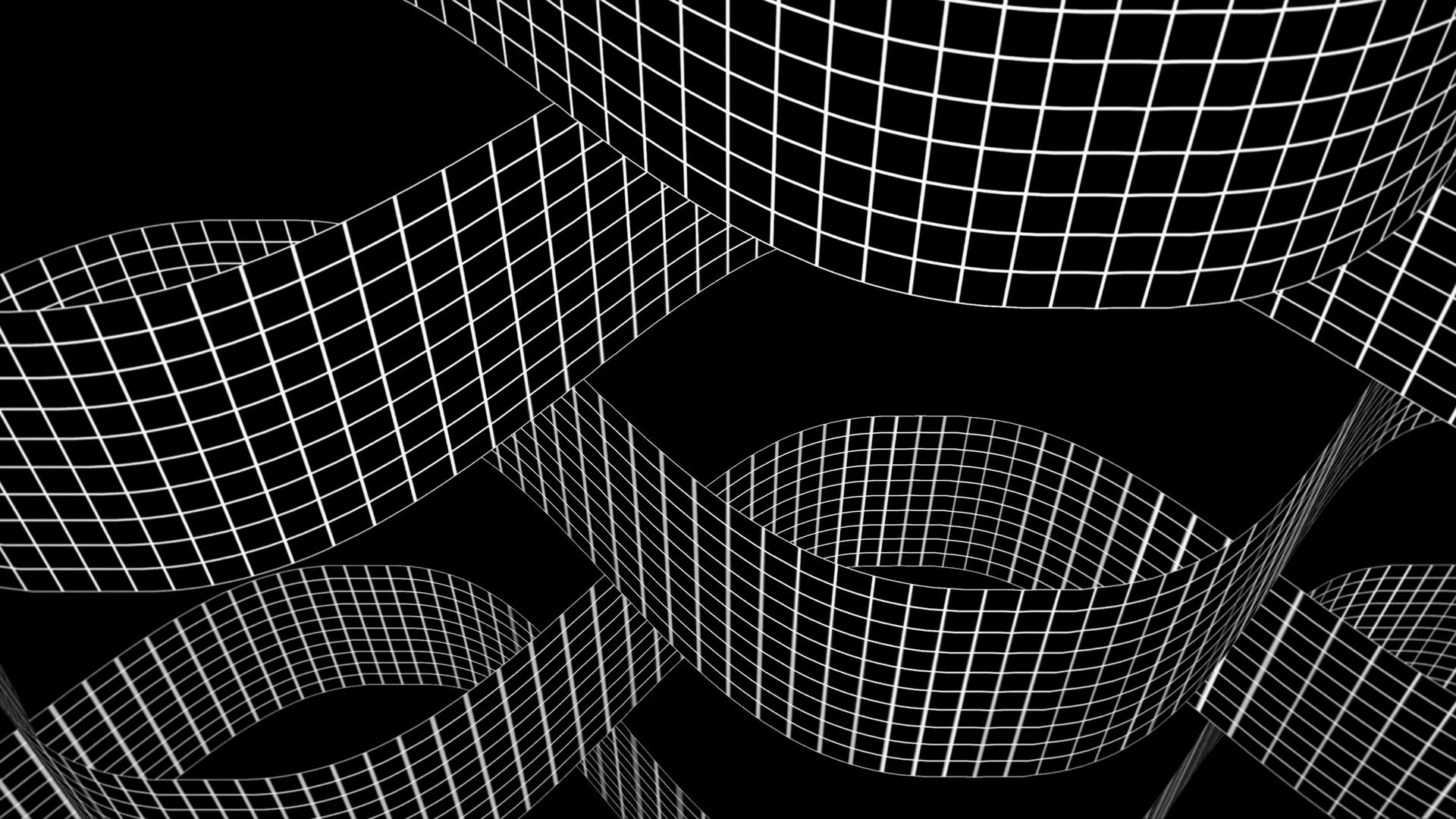 Black and white roads crossing over each other