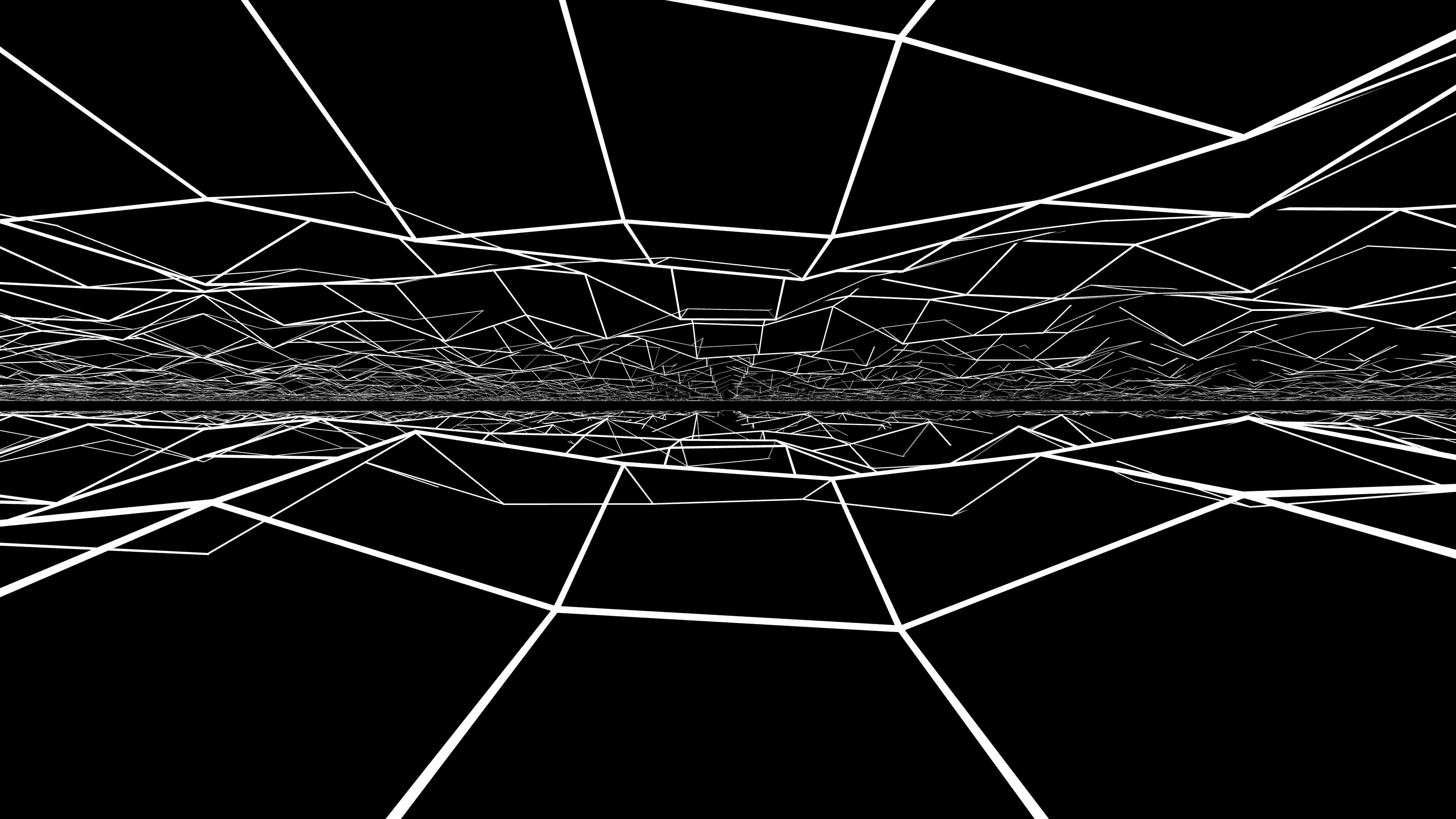 White lines in geometric pattern