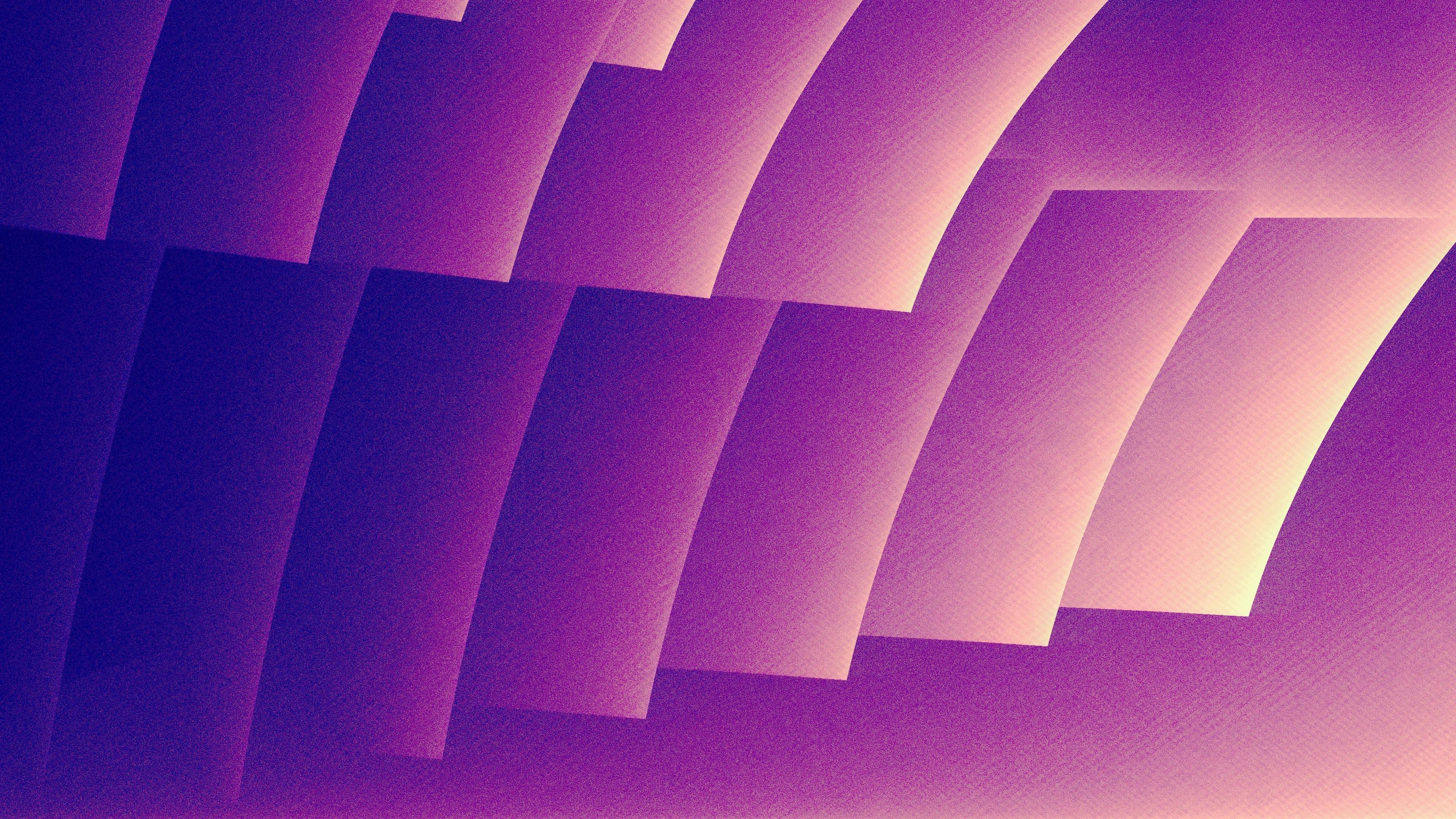 Purple to yellow gradient with layered lines