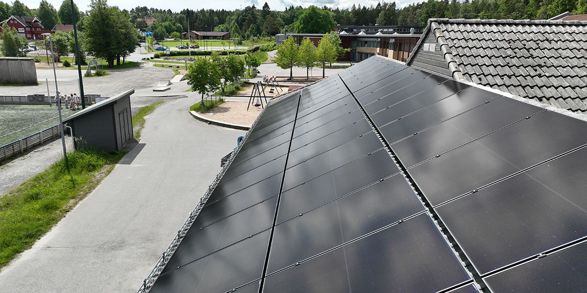 Solcelleanlegg på offentlig bygg